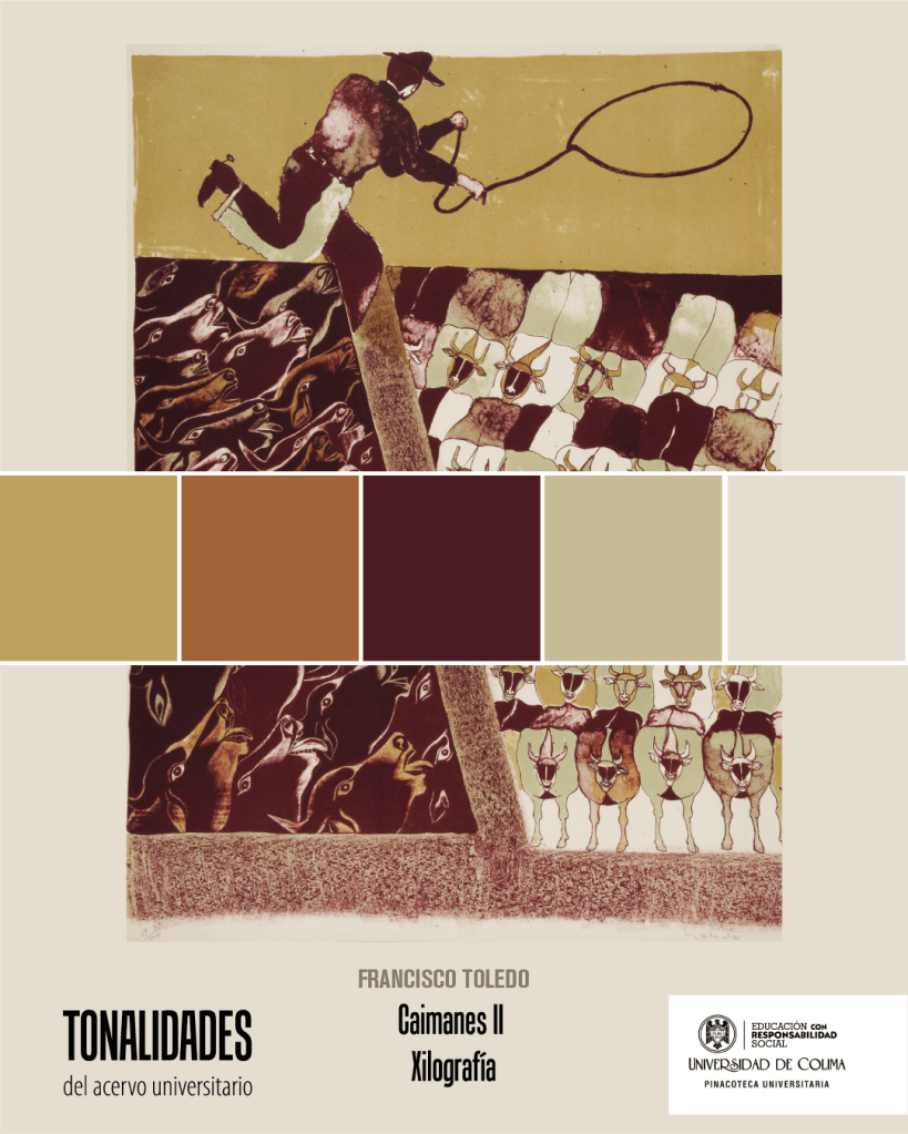 Obras de Francisco Toledo y Alfredo Zalce en formato de redes para fomentar el artful thinking.